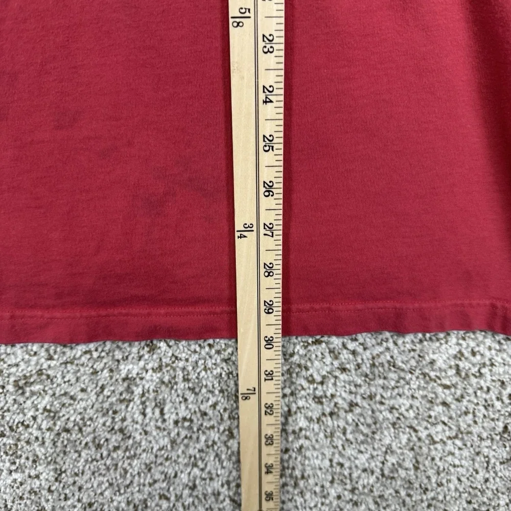 Vintage 90s Polo Ralph Lauren Polo Shirt Men's Size Large Red Denim Collar Rugby